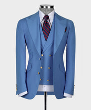 Load image into Gallery viewer, Light Blue Classic Vest Suit