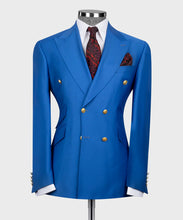 Load image into Gallery viewer, Blue Double- Breasted Suit