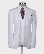 Load image into Gallery viewer, White Classic Vest Suit