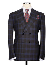 Load image into Gallery viewer, Plaid Double-Breasted Suit