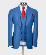 Load image into Gallery viewer, Blue Classic Vest Suit