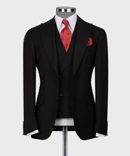 Load image into Gallery viewer, Black Classic Vest Suit