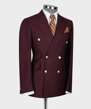 Load image into Gallery viewer, Burgundy Double-Breasted Suit