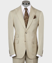 Load image into Gallery viewer, Light Beige Classic Vest Suit