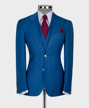 Load image into Gallery viewer, Blue Gold Button Classic Suit