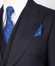 Load image into Gallery viewer, Dark Navy Classic Vest Suit With Gold Buttons