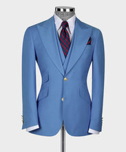 Load image into Gallery viewer, Light Blue Classic Vest Suit