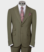 Load image into Gallery viewer, Green Classic Vest Suit