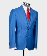 Load image into Gallery viewer, Blue Classic Vest Suit