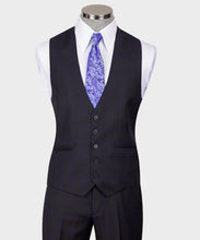 Load image into Gallery viewer, Brown-Blue Classic Vest Suit