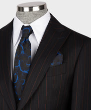 Load image into Gallery viewer, Black, Red Striped Classic vest Suit