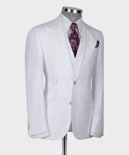 Load image into Gallery viewer, White Classic Vest Suit