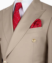 Load image into Gallery viewer, Beige Double - Breasted Suit