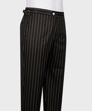 Load image into Gallery viewer, Striped Balck & White Classic Vest Suit