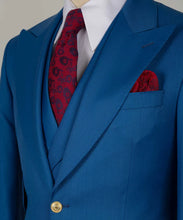Load image into Gallery viewer, Blue Gold Button Classic Suit