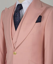 Load image into Gallery viewer, Powder Pink Gold Button Classic Suit