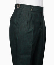 Load image into Gallery viewer, Dark Green Plaid Three Piece Suit