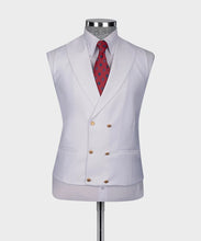 Load image into Gallery viewer, White Classic Vest Suit