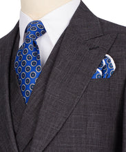Load image into Gallery viewer, Brown-Grey Plaid Three Piece Suit