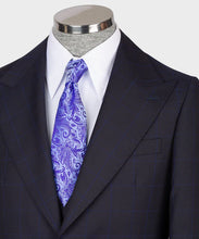 Load image into Gallery viewer, Brown-Blue Classic Vest Suit