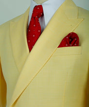 Load image into Gallery viewer, Yellow Double-Breasted Suit
