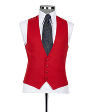 Load image into Gallery viewer, Red Classic Vest Suit