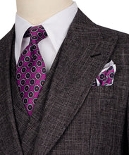 Load image into Gallery viewer, Brown Plaid Three Piece Suit