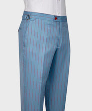 Load image into Gallery viewer, Blue-Red Striped Classic Vest Suit