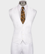 Load image into Gallery viewer, White Classic Vest Suit