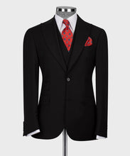 Load image into Gallery viewer, Black Classic Vest Suit