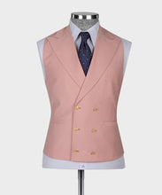 Load image into Gallery viewer, Powder Pink Gold Button Classic Suit