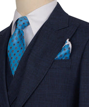 Load image into Gallery viewer, Navy Plaid Three Piece Suit
