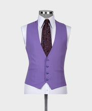 Load image into Gallery viewer, Purple Classic Vest Suit