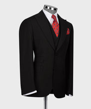 Load image into Gallery viewer, Black Classic Vest Suit