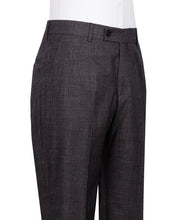 Load image into Gallery viewer, Brown-Grey Plaid Three Piece Suit
