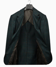 Load image into Gallery viewer, Dark Green Plaid Three Piece Suit