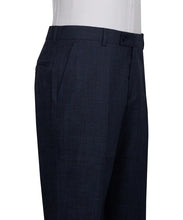 Load image into Gallery viewer, Navy Plaid Three Piece Suit
