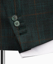 Load image into Gallery viewer, Dark Green Plaid Three Piece Suit