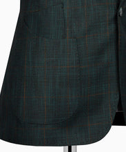 Load image into Gallery viewer, Dark Green Plaid Three Piece Suit