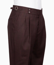 Load image into Gallery viewer, Brown Plaid Three Piece Suit