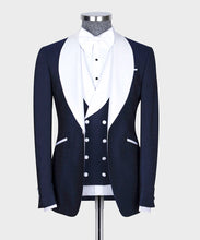 Load image into Gallery viewer, Classic Navy Blue-White Tuxedo