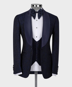 Blue Tuxedo with Satin Collar
