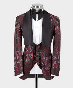 Rose Floral Pattern Tuxedo