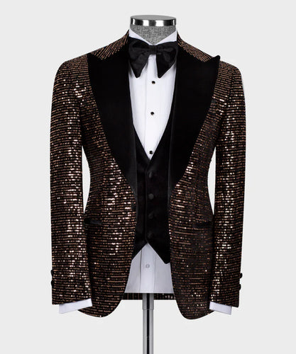 Copper Black Velvet Tuxedo
