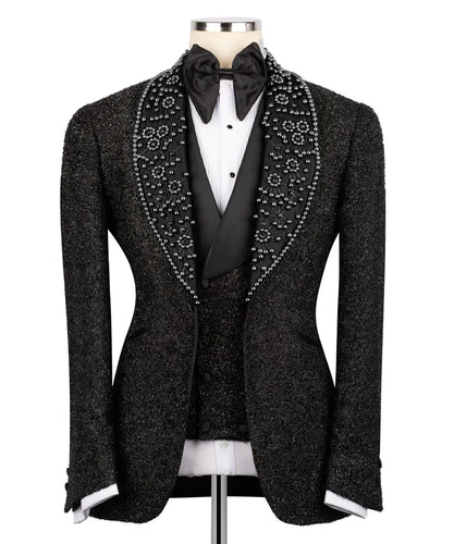 Black Gemstone Detailed Tuxedo