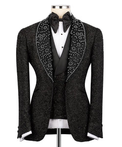 Black Gemstone Detailed Tuxedo