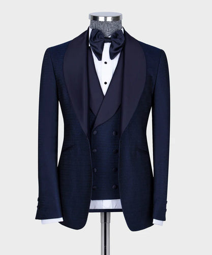 Classic Navy Blue Tuxedo