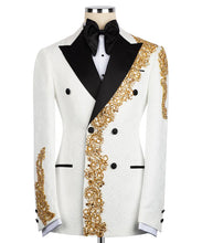 Load image into Gallery viewer, White-Gold Detailed Jewelry Tuxedo