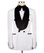Load image into Gallery viewer, White Velvet Collar Tuxedo