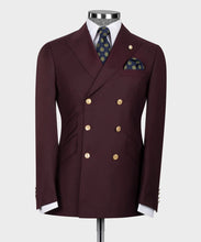 Load image into Gallery viewer, Burgundy Double-Breasted Suit